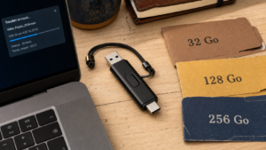 Capacité clé USB : 32 128 256 Go, choix selon vos fichiers