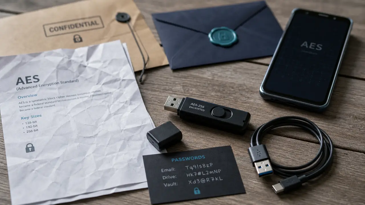 Crypter clé USB : chiffrement AES et protection des données