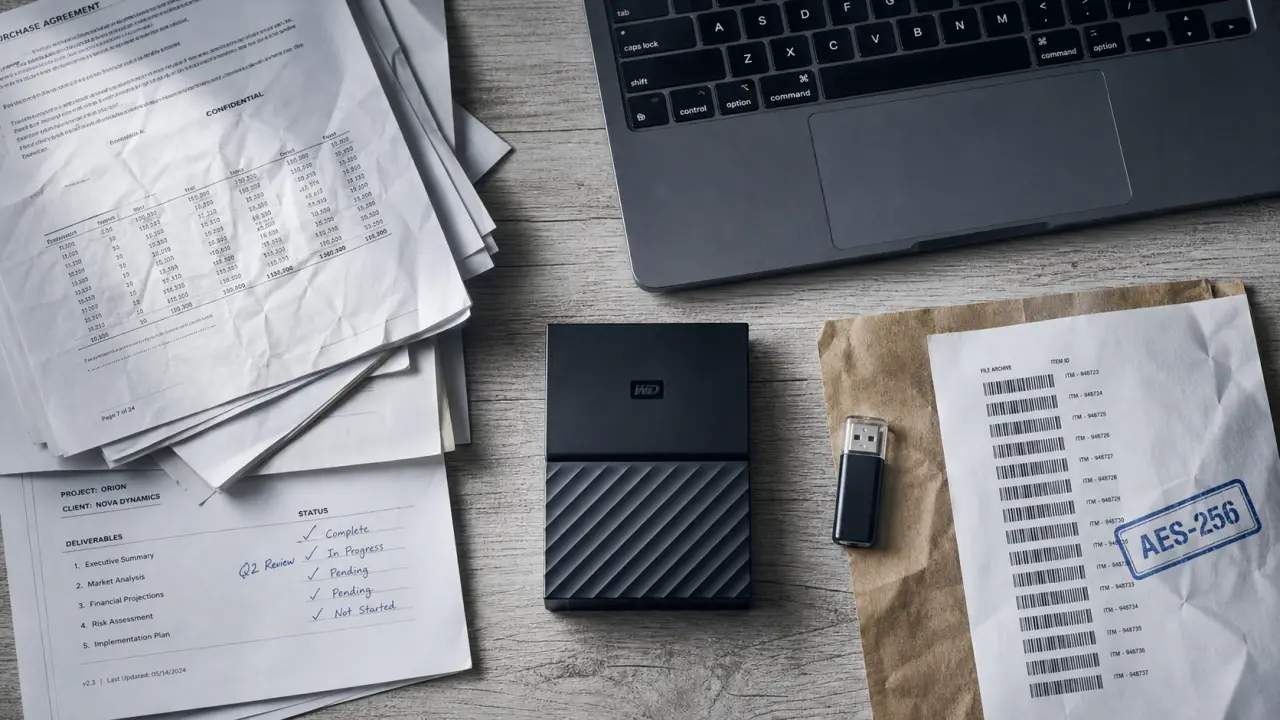Crypter des fichiers : disque dur externe et code AES-256