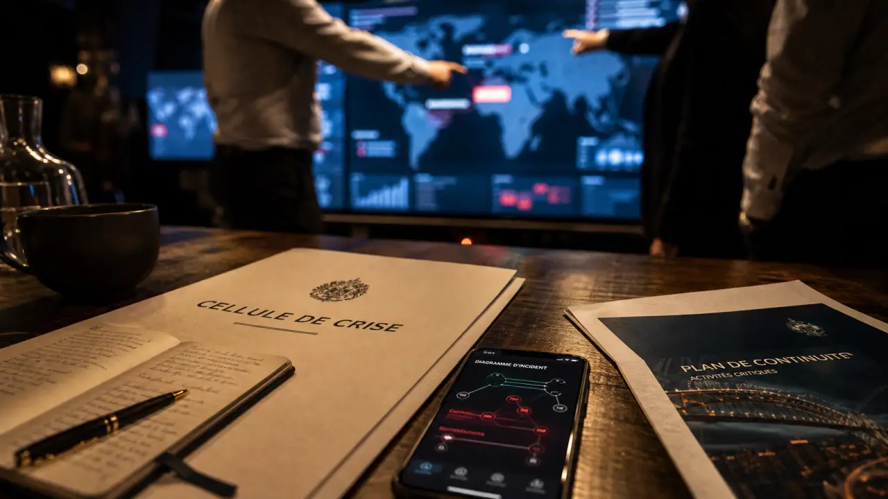 Gestion de crise en entreprise : cellule de crise et PCA sur table