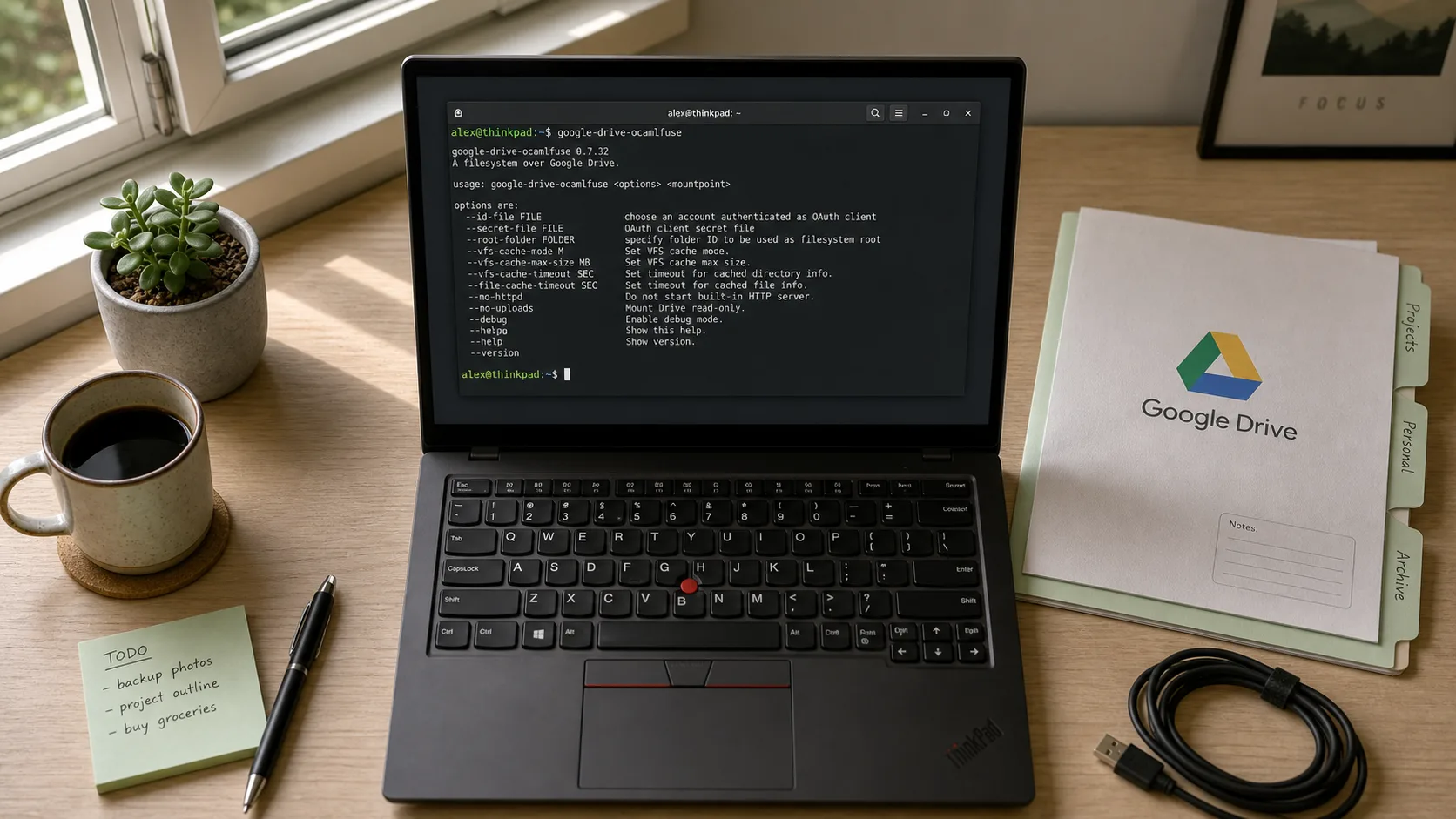 Google Drive with Linux : google-drive-ocamlfuse et dossier monté
