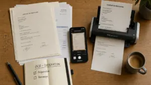Numérisation document : scan OCR de documents papier avec smartphone et scanner