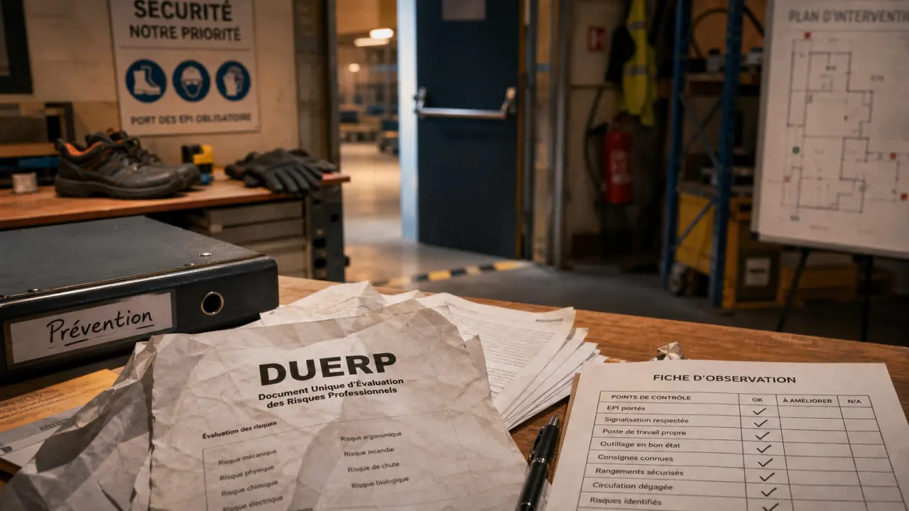Conseils sécurité entreprise : DUERP, EPI et consignes claires