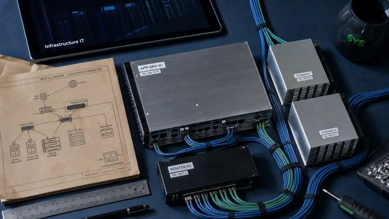 Infrastructure it : maquette de datacenter, cloud public et privé, hybride