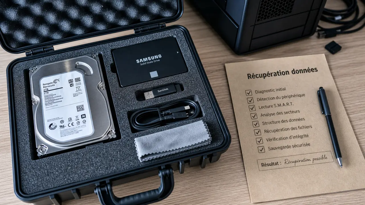 récupération de données lille sur disque dur, diagnostic et câbles