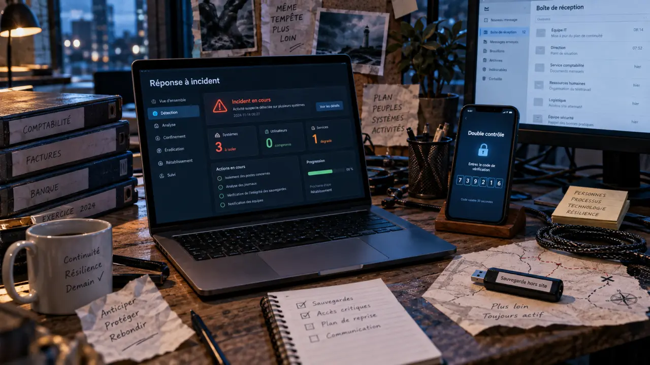 Cybersécurité expert comptable : réponse à incident, sauvegarde hors site