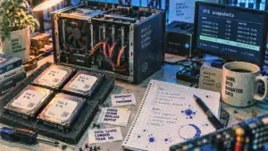 Open nas DIY ZFS : boîtier, disques et snapshots