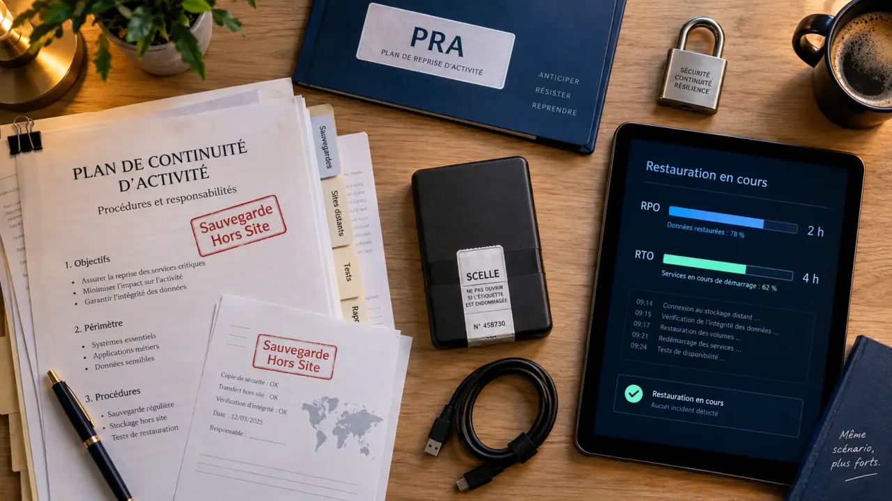 Backup externalisé : 3 copies hors site pour reprise après ransomware et sinistre